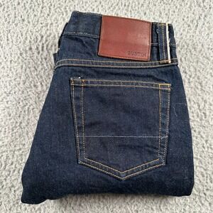 Gustin Selvedge Raw Denim Jeans‎ Mens 31(29 Fits) Blue Slim Fit Button Fly